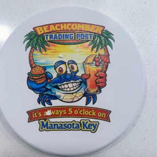 Blue Crab 4 inch Ceramic Coaster